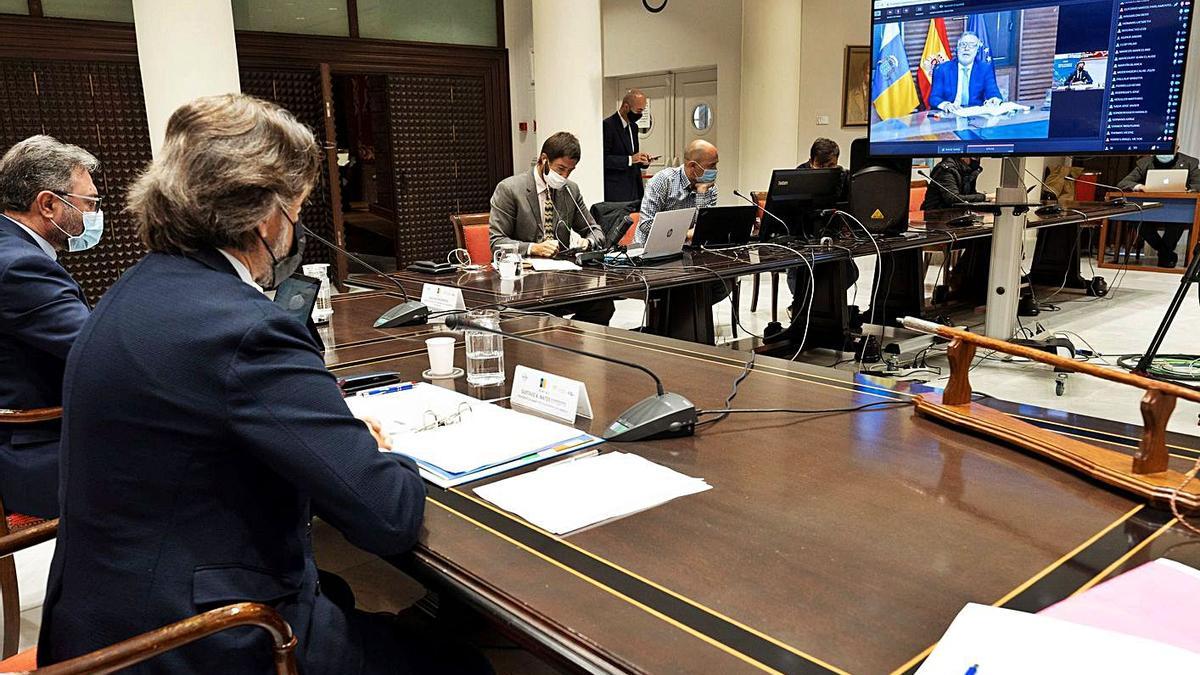 Un momento de la Asamblea de la Caltre celebrada de forma telemática.