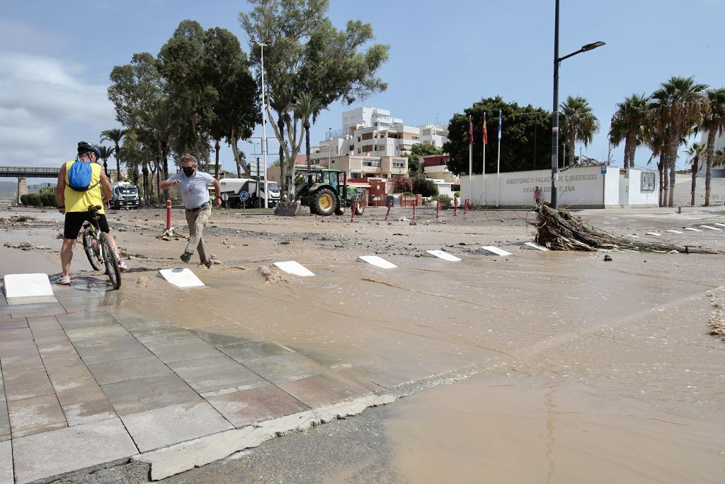 Estas son las imágenes que deja la DANA a su paso por Águilas