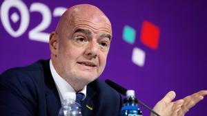 Gianni Infantino, durante una rueda de prensa