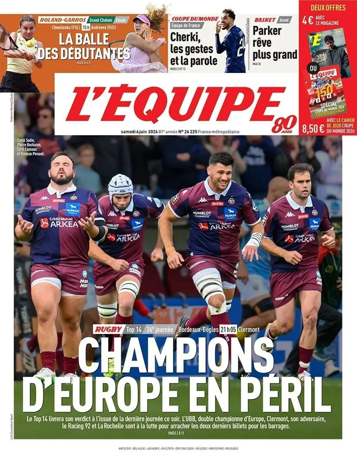 Estas son las portadas de la prensa deportiva de hoy