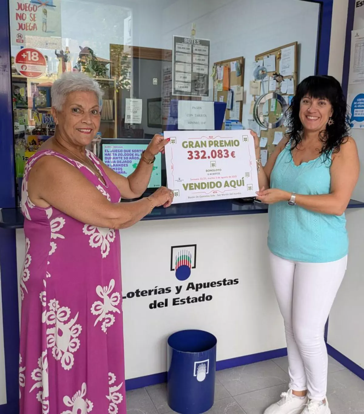Soledad, la lotera de Sotrondio que pregonó el premio antes de darlo