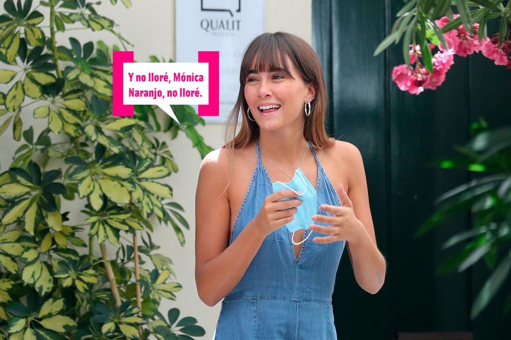 Aitana Ocaña, ¡con mascarilla!