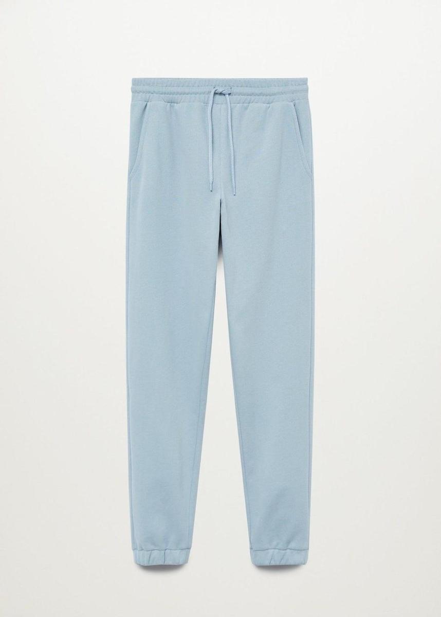 Pantalón jogger de algodón, de Mango