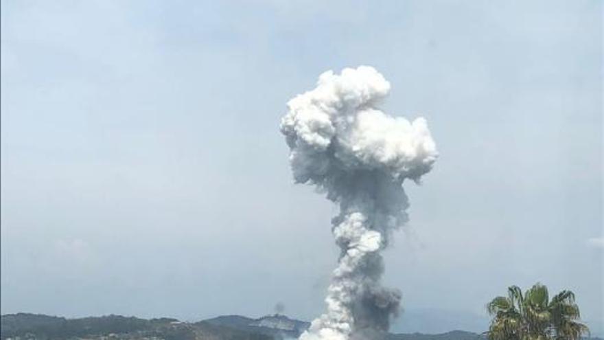 Explosión en un almacén pirotécnico en Tui