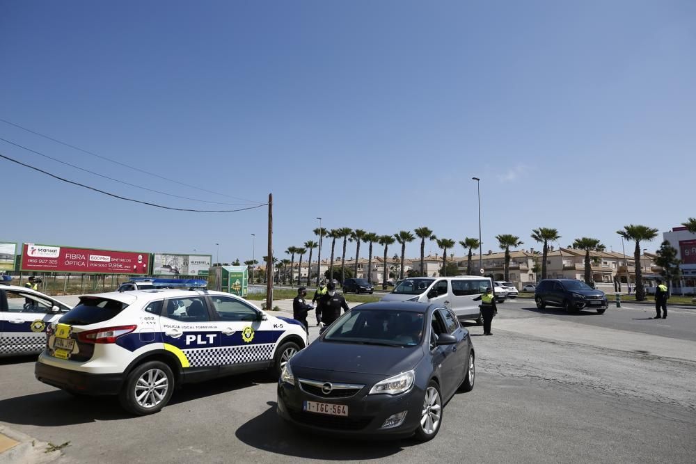 Controles de la Policía Local de Torrevieja para e