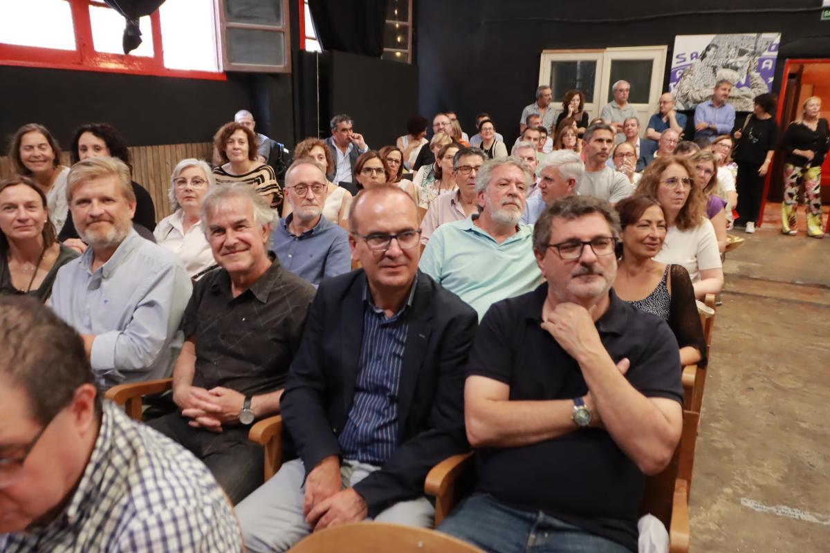 El director de Mediterráneo, Ángel Báez, y el redactor jefe del diario de Castellón, estuvieron presentes en la cita.