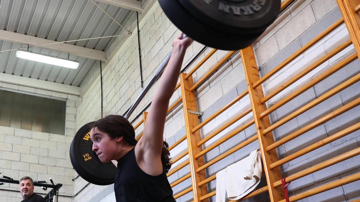 Inés Conde, durante un entrenamiento.