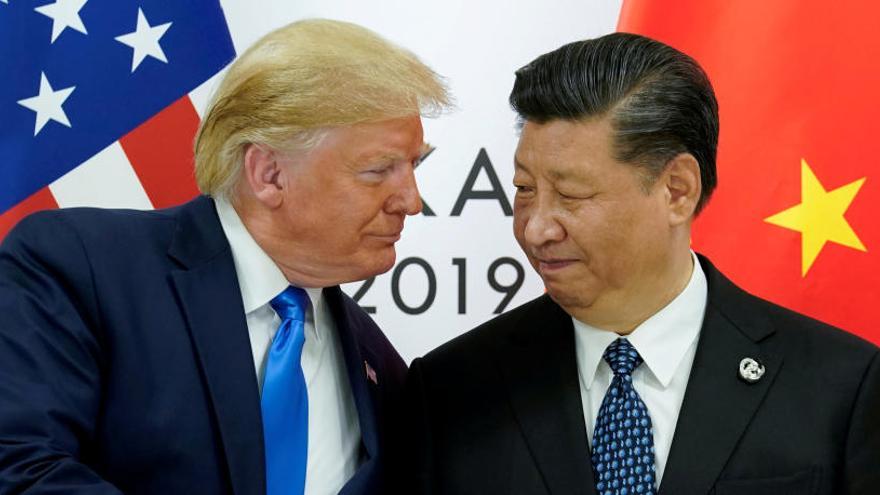Imagen de Trump y Xi Jinping en la cumbre del G20.