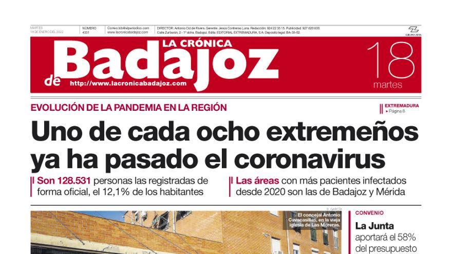 Consulta la portada correspondiente al día 18 de enero del 2022