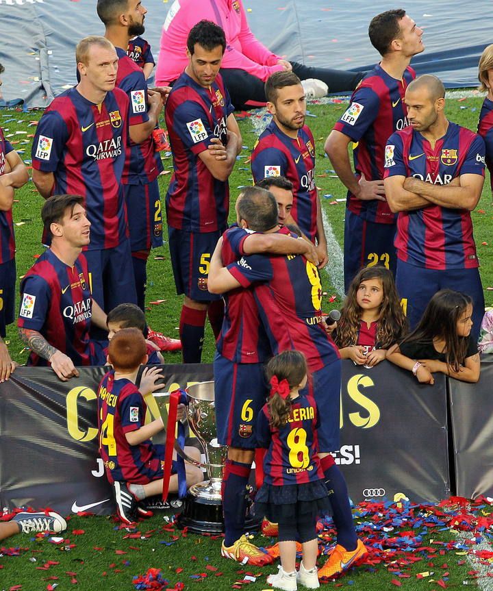 Homenaje a Xavi en el Camp Nou