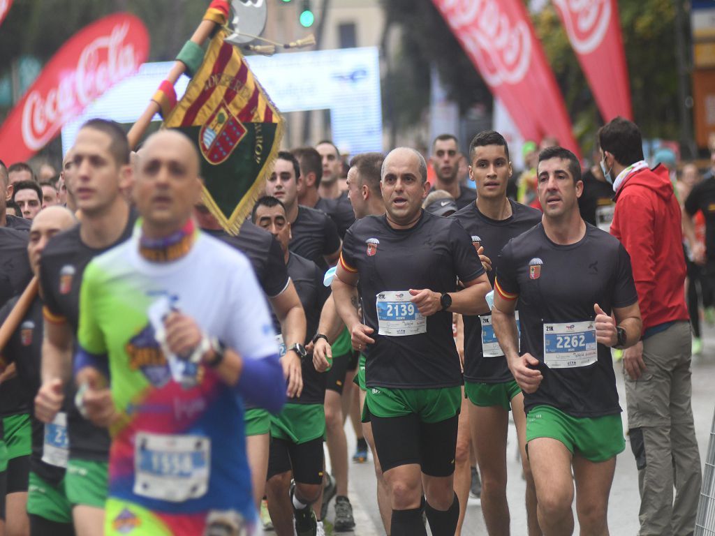 Llegada y podios de la 10k, la media maratón y la maratón de Murcia (I)