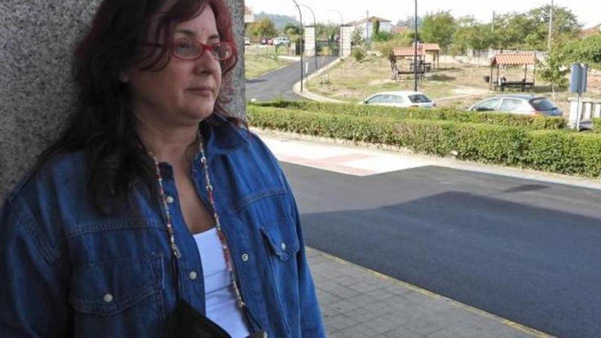 La trabajadora social viguesa Susana Garrido, en Ourense, donde trabaja.