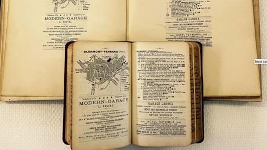 Interior de la Guía Michelin Francia 1904 correctora