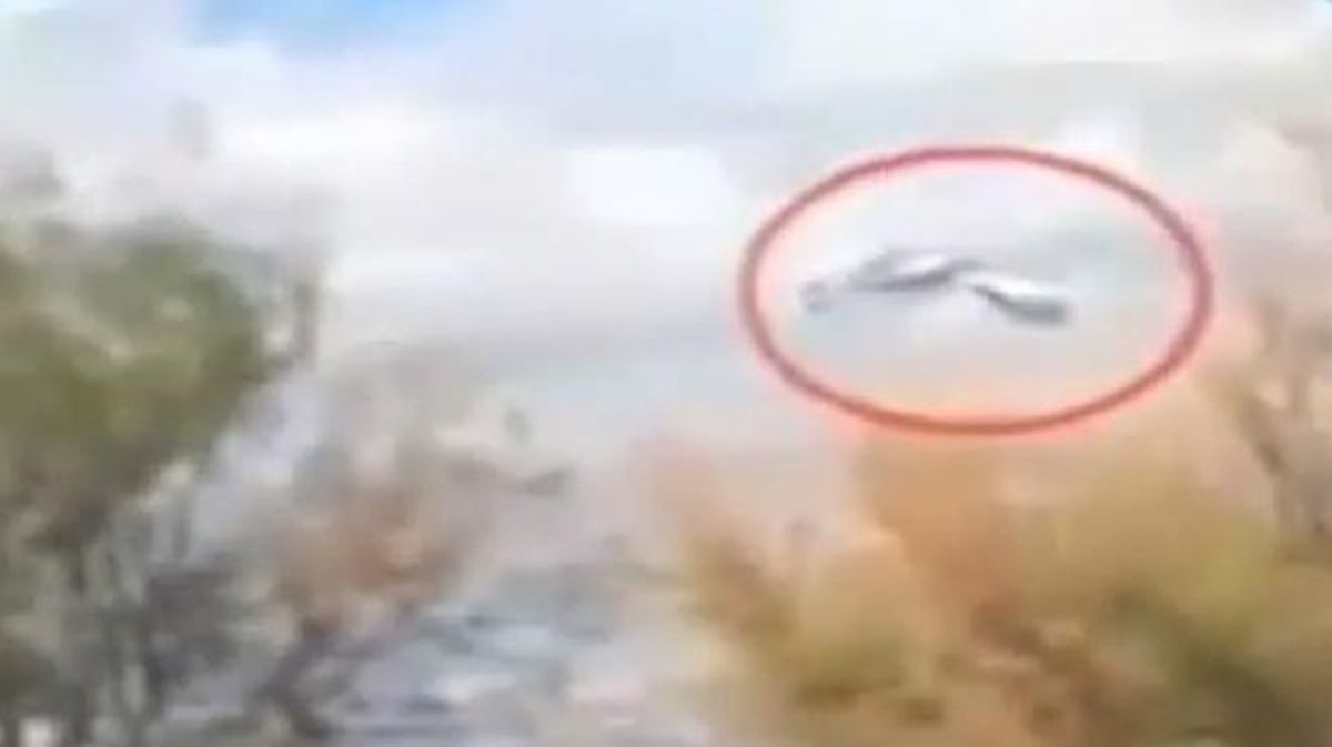 Imatges de l’accident d’helicòpter a l’Argentina.