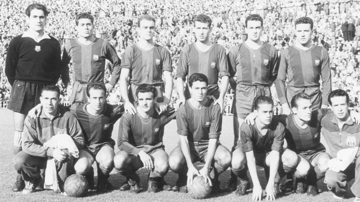 Un Barça de la temporada 1956-57, que apenó al Real Madrid en los cuartos de final de Copa