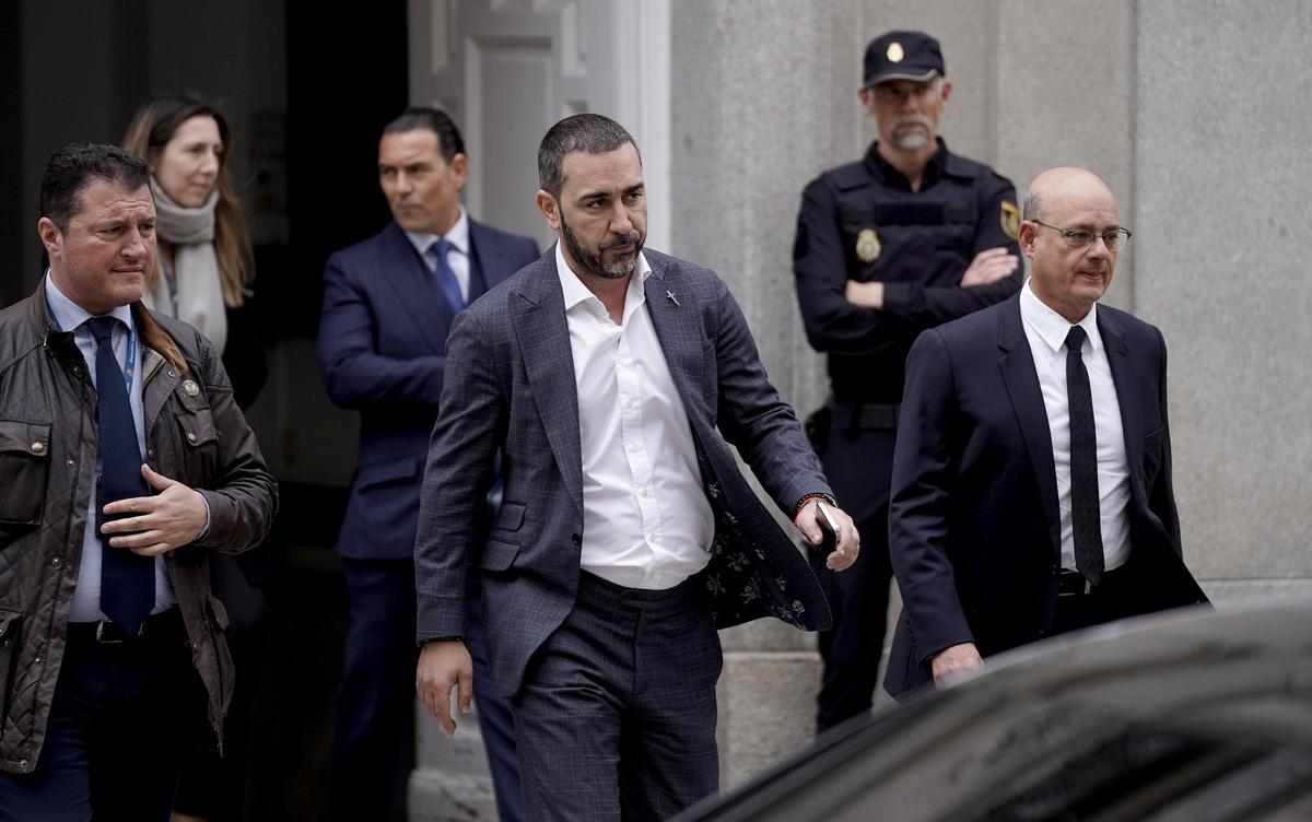 Víctor de Aldama, a la salida del Tribunal Supremo, donde ha acudido por el juicio a José Luis Ábalos y Koldo Garcia, por el caso de las mascarillas.