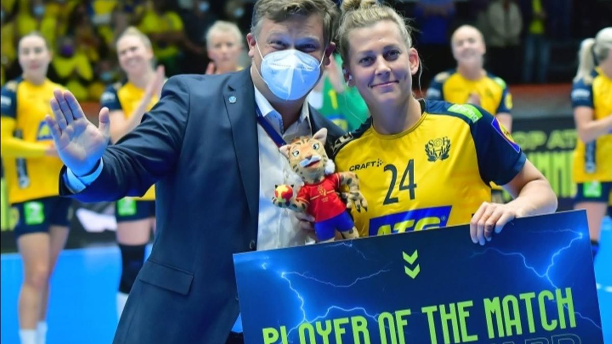 La jugadora sueca, con el título de MVP