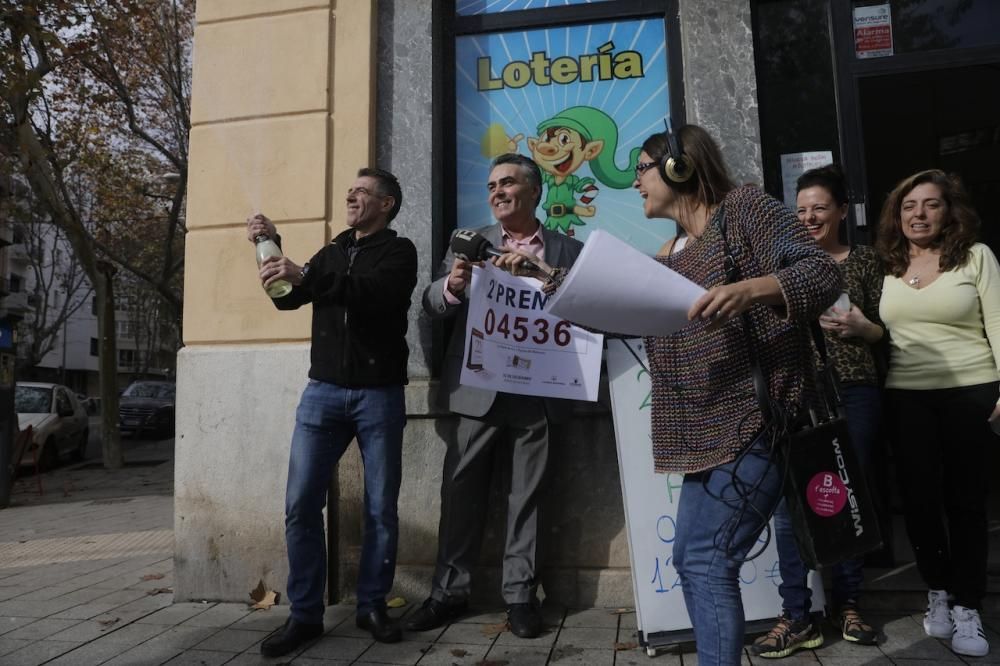 El segundo premio de la Lotería de Navidad cae en Palma y Magaluf