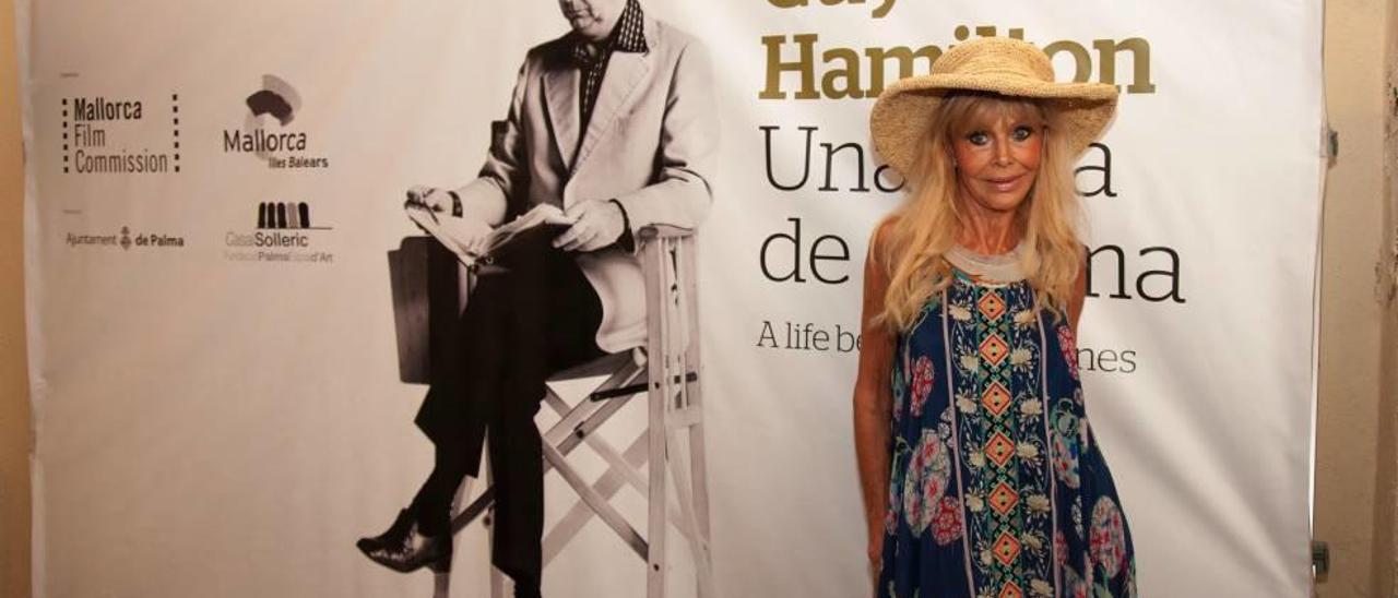 Britt Ekland ayer en el Casal Solleric.