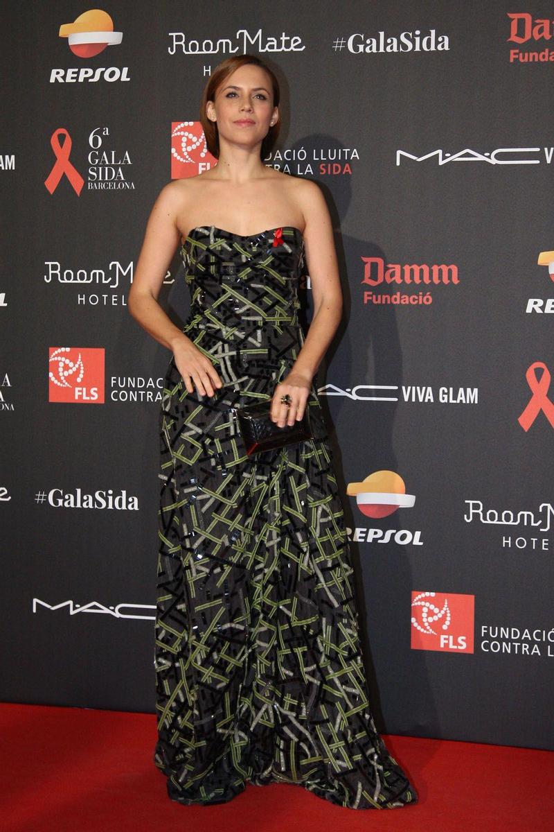 Aura Garrido en la Gala contra el Sida en Barcelona