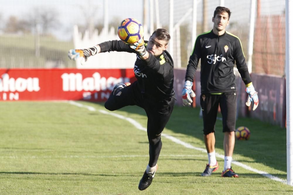 Entrenamiento del Sporting de Gijón