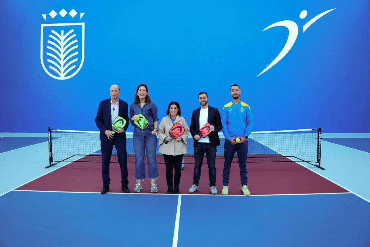 Inauguración de las primeras pistas municipales de pickleball de Canarias.