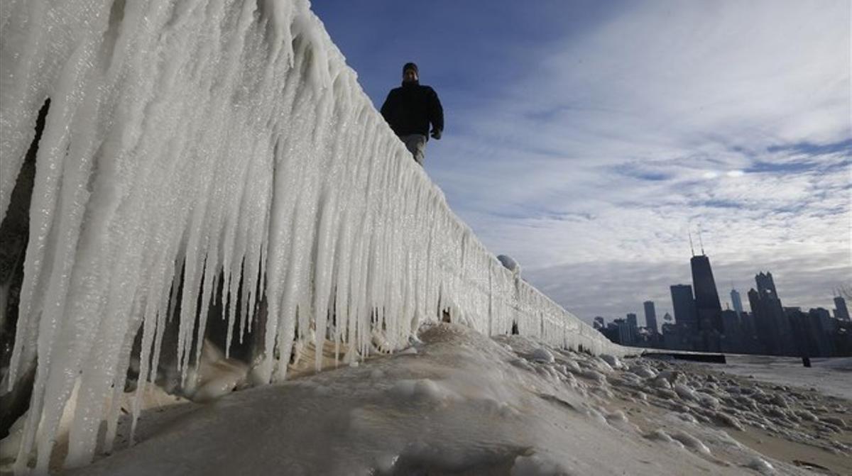 Panoràmica de Chicago que aquests dies està suportant unes temperatures extremes.