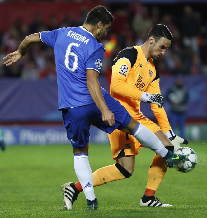 Imágenes del partido entre Sevilla y Juventus.