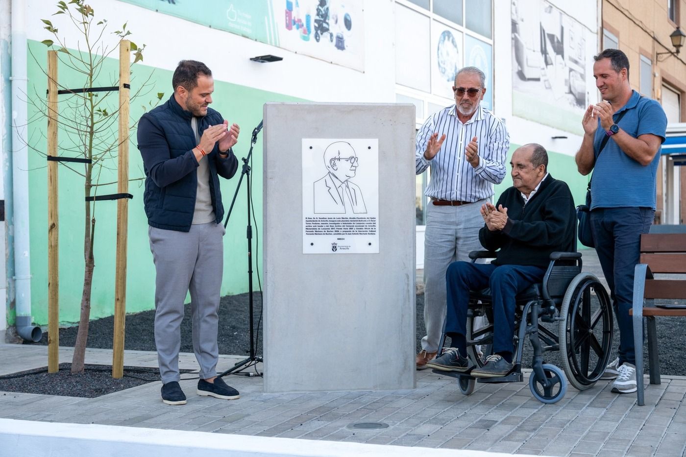 Homenaje a Óscar Torres con una plazoleta en Argana Baja, en Arrecife