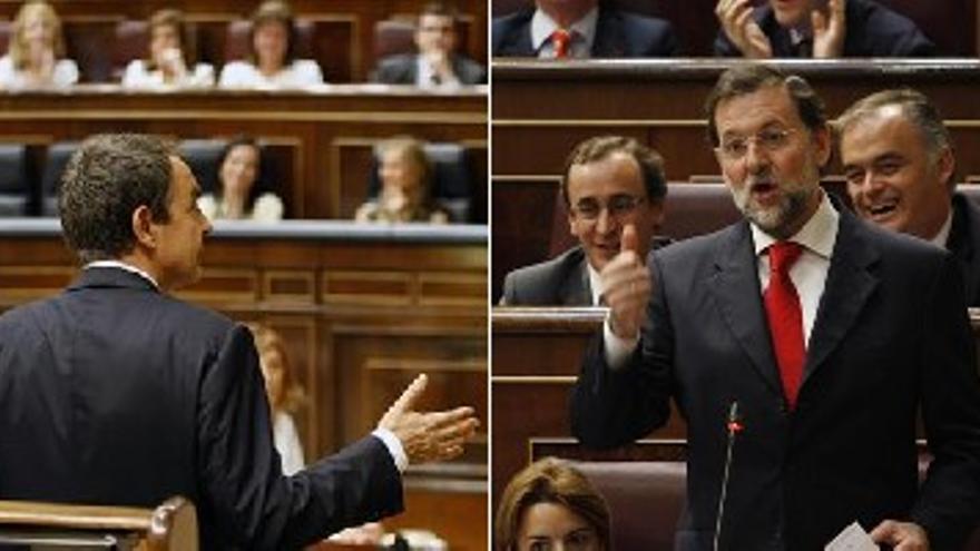 Zapatero garantiza las ayudas y Rajoy le tacha de despistado ante la crisis