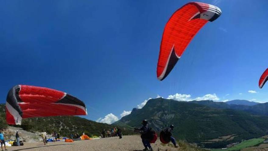 Una imatge de la zona de parapent d&#039;Organyà