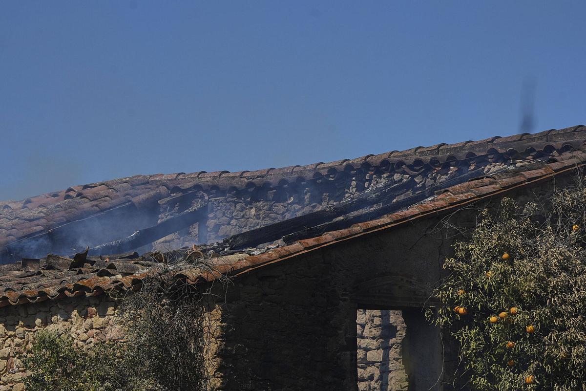 Les imatges de l'incendi de Vilavenut Les imatges de l'incendi de Vilavenut