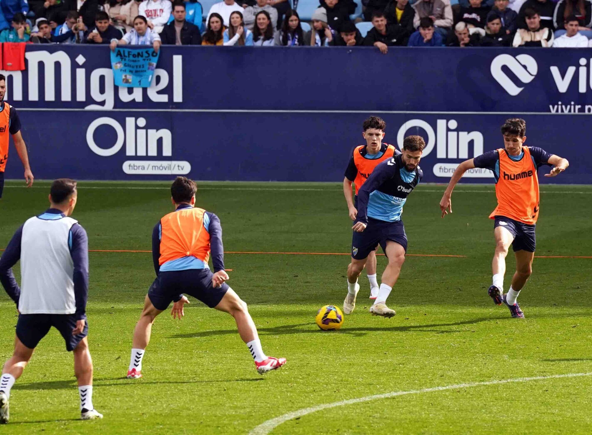Las fotos del entrenamiento del Málaga CF en La Rosaleda de puertas abiertas