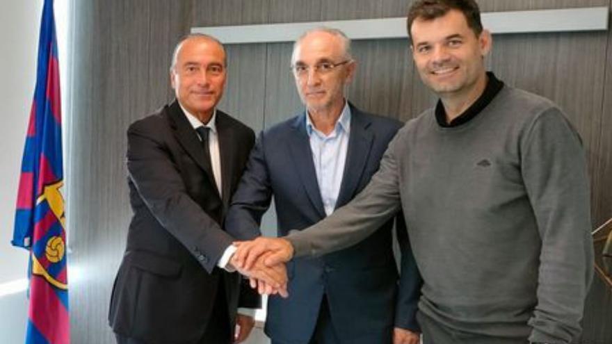 L’Olot renova el conveni de col·laboració amb el Barça per tercer any seguit