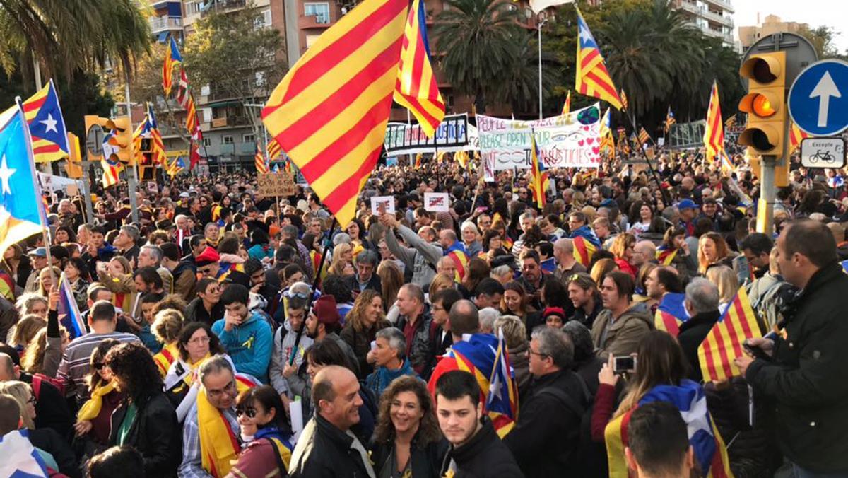 Manifestació independentista.