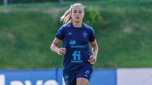 Alexia Putellas, en un entrenamiento de la selección.