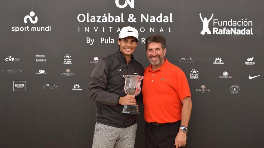 Rafa Nadal y José María Olazábal, en el torneo del año pasado.