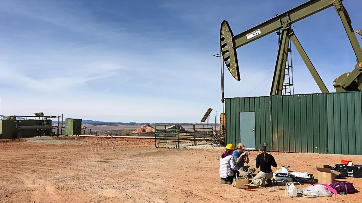 Pozo petrolero en Utah (Estados Unidos).