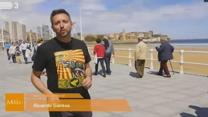 Gijón, protagonista en el principal programa de viajes de la televisión portuguesa