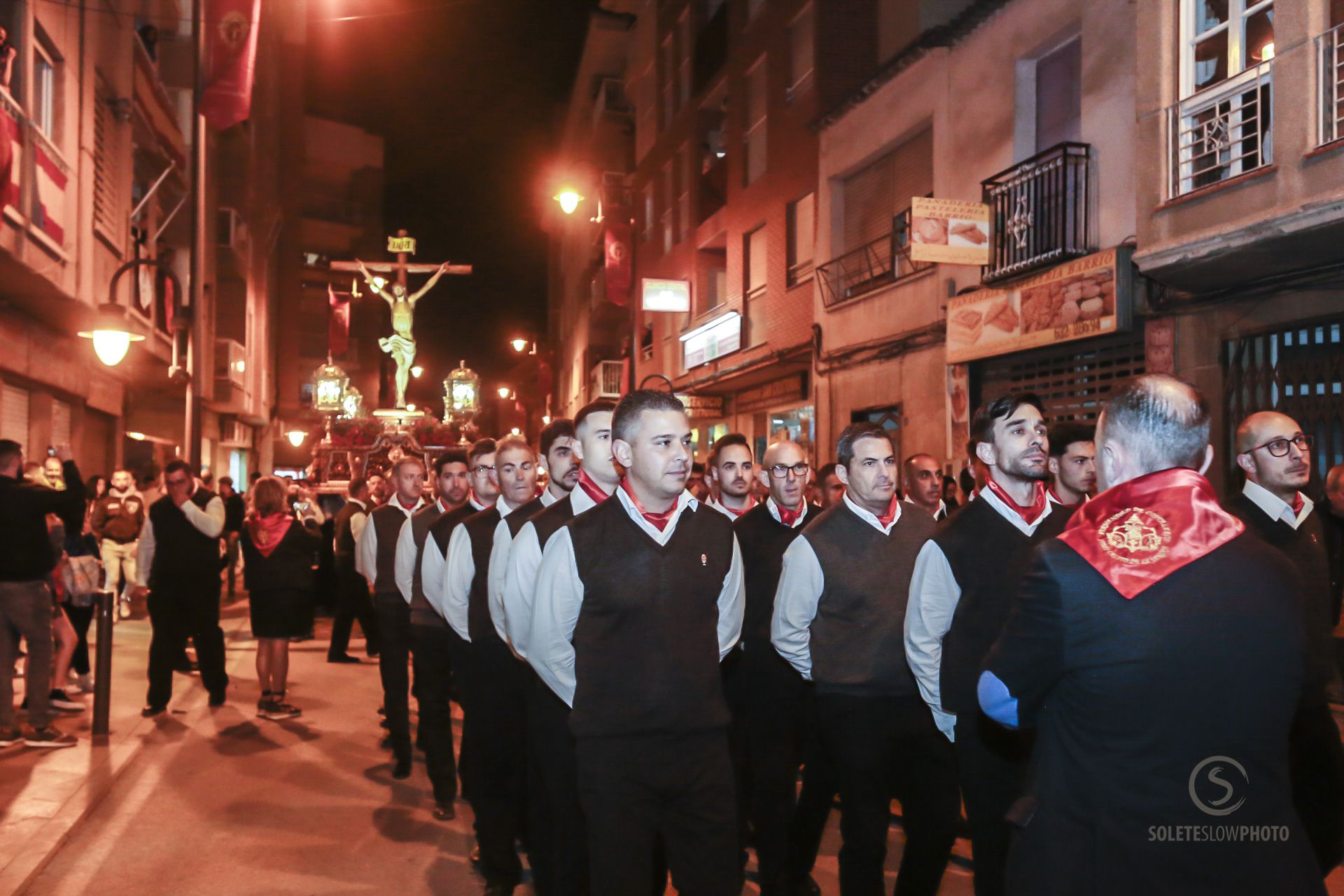 Las imágenes del encuentro del Paso Encarnado en Lorca