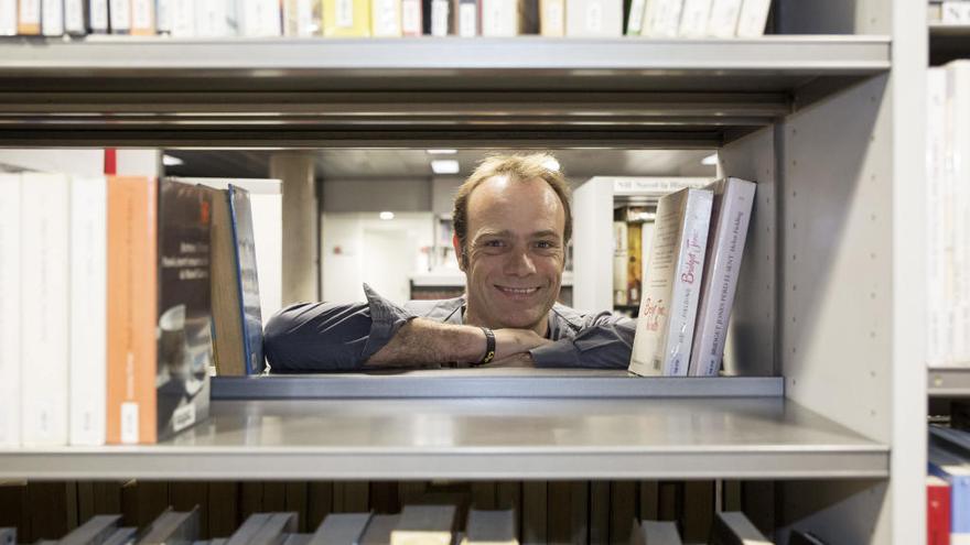 L&#039;autor Blai Manté, a la biblioteca de Figueres