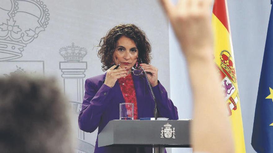 María Jesús Montero, portavoz del Gobierno, tras el Consejo de Ministros.
