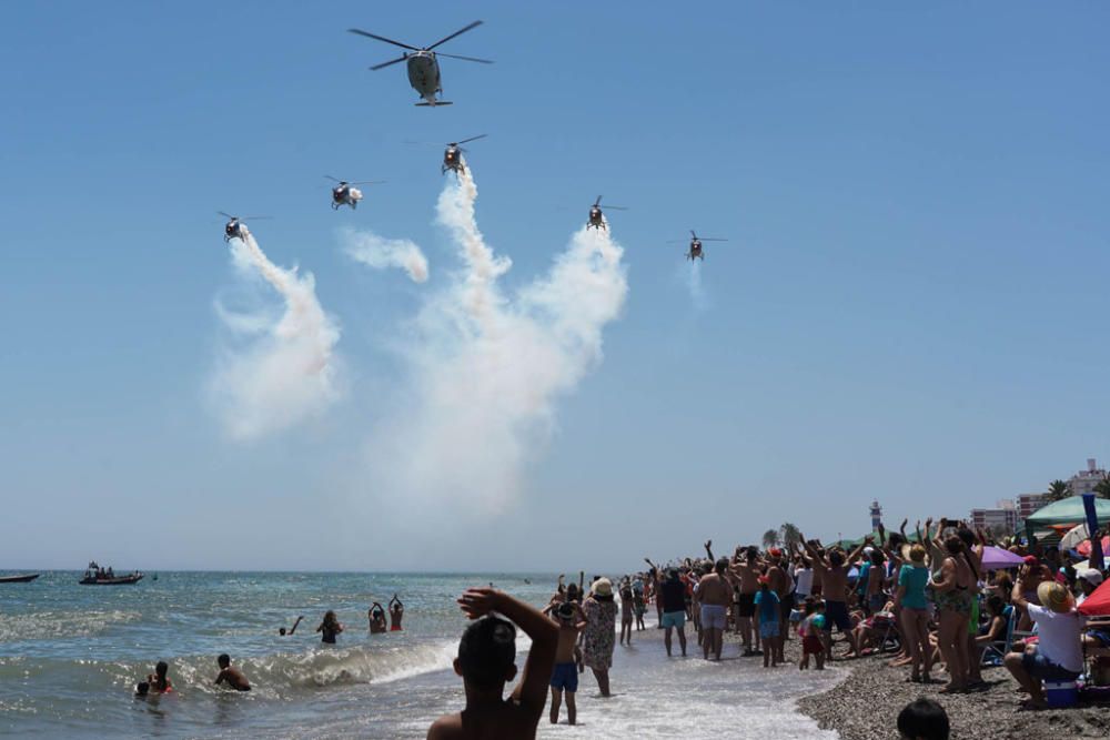 Más de 200.000 personas han podido disfrutar este domingo de manera presencial de la cuarta edición del Festival Aéreo de Torre del Mar, conocido popularmente como Air Show