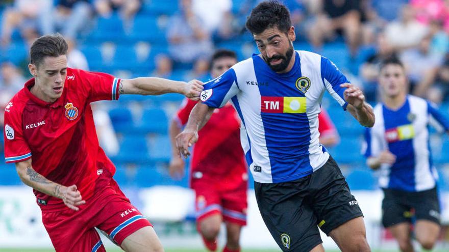 Carlos Martínez, el pasado sábado en el Hércules-Espanyol B