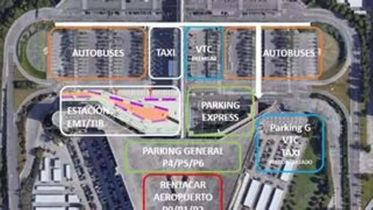 Schlachtplan zum Parken am Flughafen Mallorca: So sieht der Bereich vor dem Terminal nach dem Umbau aus