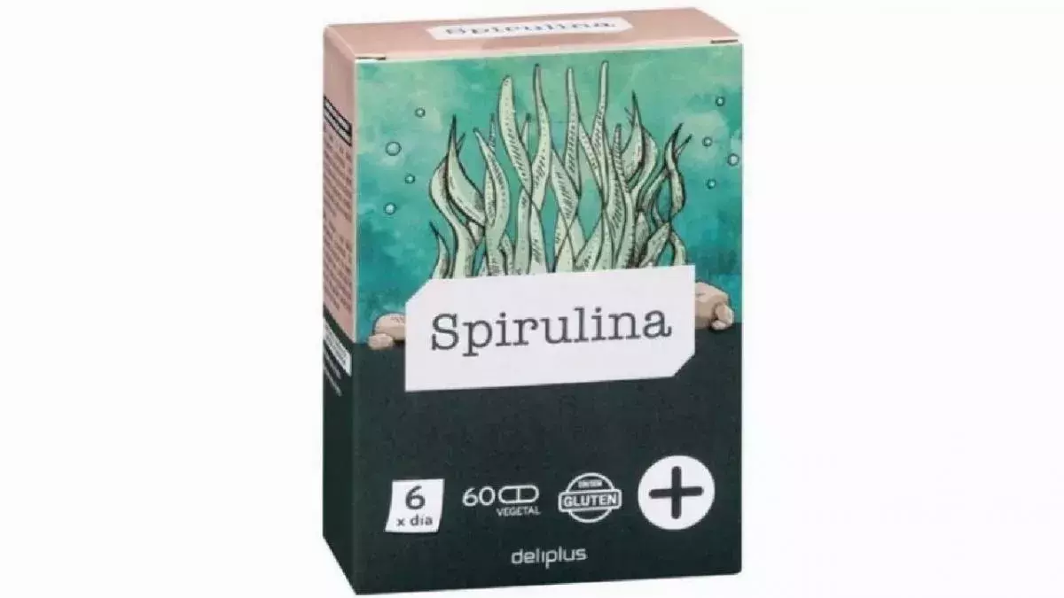 Cápsulas de espirulina de Deliplus.