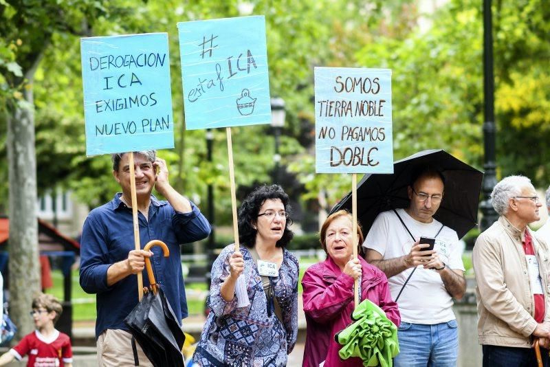 Manifestación contra el ICA en Zaragoza