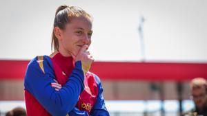 Keira Walsh atiende a los medios antes del Barça - Chelsea de Champions