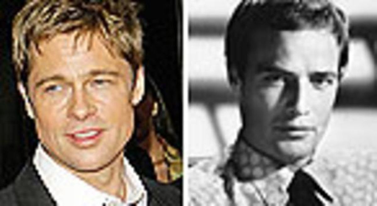 Brad Pitt i Marlon Brando. Brad Pitt i Marlon Brando.