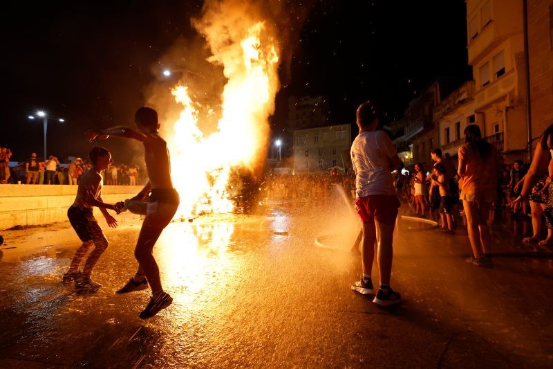 Noche mágica en un caluroso San Xoán en Galicia